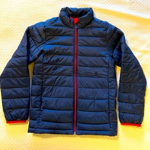 Amazon Essentials, Kids Blue and Red, lightweight jacket